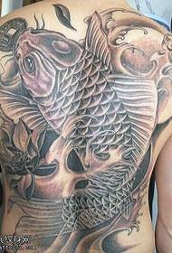 full black squid money tattoo pattern