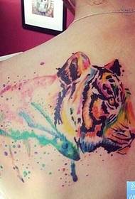 12 Zodiac Tiger Tattoo patroon