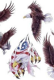 a classic eagle tattoo pattern