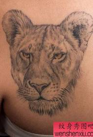 lev tatoo vzorec: lepotni ramen lev lev vzorec tatoo glave