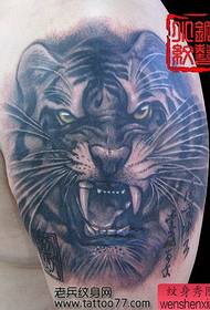 pola tattoo macan sengit