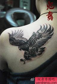 ຮູບແບບ tattoo ສາວງາມ eagle shoulders