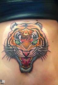 Kiuno cha Tiger Kichwa cha tattoo muundo