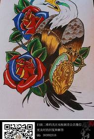 bardzo popularny popularny manuskrypt tatuażu orła