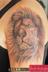leono tatuaje: brako leono kapo tatuaje ŝablono