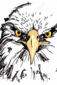 manoscritto tatuaggio aquila altro Manoscritto tatuaggio semplice linea tatuaggio aquila animale