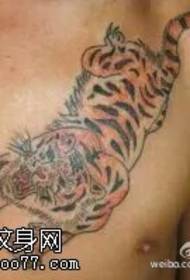 modello di tatuaggio classico tigre
