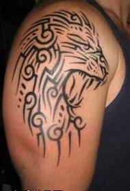 paže lev Totem tetovanie vzor