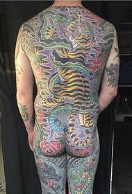 bizkar suge tigre gerra tatuaje eredua