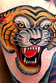arm tijger stijl tattoo patroon