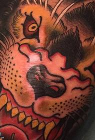 Patrún Péinteáilte Big Tattoo Tíogair