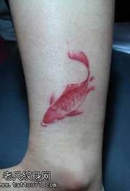 been inkt stijl kleine inktvis tattoo patroon