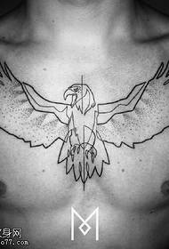 patrón de tatuaje de águila espina de pecho 130345 - patrón de tatuaje de águila del abdomen