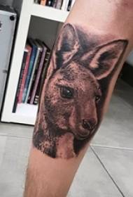 Baile dieretatoe ferskaat fan ienfâldige line-tatoet swarte Baile-tatoetatuer Patroan