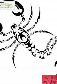 a good-looking totem scorpion tattoo pattern
