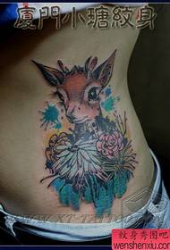 классическая татуировка оленя