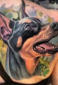 puppy tattoo 8 ආධිපත්\u200dයය විචිත්\u200dරවත් හුරුබුහුටි බලු පැටියා පච්ච රටාව