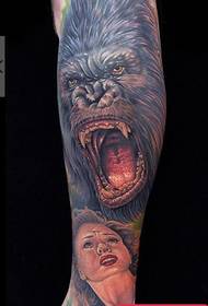 iphethini elandelanayo le-gorilla tattoo