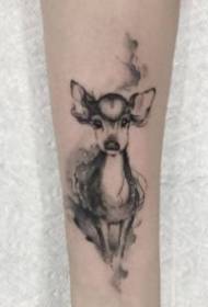 Fawn head tattoo 9 small fresh deer and deer head tattoo pictures
