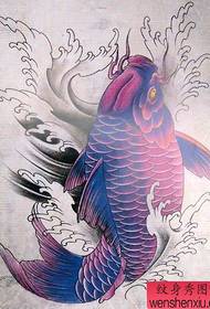 lijepo obojeni rukopis tetovaže lignje