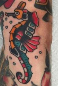 hipokampusov tattoo uzorak različitih hipokampusovih tetovaža uzoraka koji plutaju u vodi