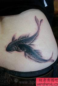 patrón de tatuaje de calamar: imagen de tatuaje de patrón de tatuaje de pez tinta de cintura