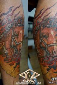 been klassiek cool paard tattoo patroon