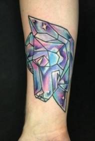 izingalo zabafana zapenda i-watercolor zejometri zezinto zokudala zezithombe ze-tattoo yezilwane