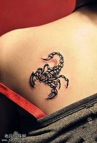 pattern sa tattoo sa likod nga scorpion