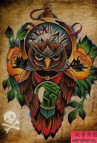 як дастнависи машҳури Owl Tattoo Cool