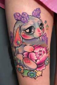 cute untxi tatuaje 9 xafla Cute bunny tatuaje argazkia