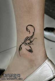 ben skorpion totem tatoveringsmønster