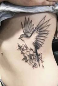 andorinha tatuagem figura preto cinza conjunto de andorinhas voadoras inteligentes
