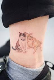 Varieti haiwan tatu lakaran corak tatu haiwan tatu
