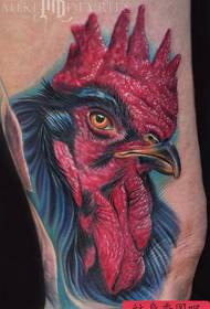 usa ka super realistiko nga buhat sa tattoo sa manok