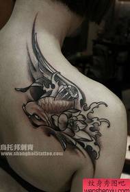 girls shoulders beautiful popular new traditional squid tattoo pattern