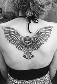 Black Line Geometric Tattoo Sting Tip Owl Tattoo Animal Muster Tattoo 132051 - Waffen op de faarwege Sika Deer Head Tattoo Star Tattoo Bild