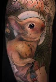 шаблон татуировки кролика милый милый шаблон татуировки кролика