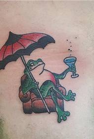 various funny expressions cute frog tattoo