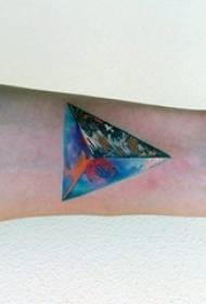 różnorodne umiejętności twórczego malowania geometryczne elementy linii wzór tatuażu