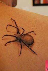 modello di tatuaggio ragno popolare classico posteriore maschio