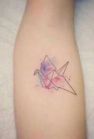 thousand paper crane tattoo pattern - listen Say a tattoo picture that can be fulfilled with a thousand thousand paper cranes