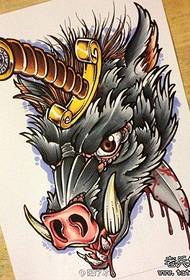 populer keren salah sahiji pola tattoo sirah babi anyar