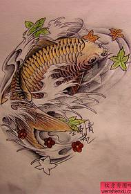 isithombe esisebenzayo se-squid maple leaf tattoo iphethini