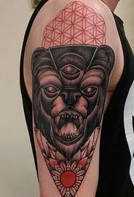 molts bells dissenys de tatuatges d'ós de braços florals