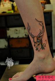 vasikana makumbo akanaka pop deer tattoo maitiro