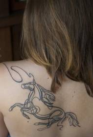 Horse tattoo galloping galloping horse tattoo pattern