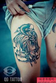 Pop pop Modello di tatuaggio del cavallo popolare
