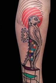 noha Obľúbené zvieracie tetovanie