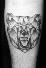 Karhu tatuoinnit eri tyylikkäistä geometrisista karhu tatuointi malleja